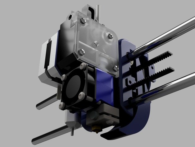 wanhao duplicatore i3 e3d titan estrusore a monte la stampante estrusori bltouch e3d-titan hotend v6 3D print model - Mito3D