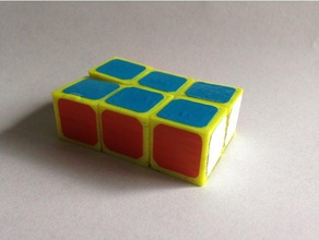 stampa luogo 1x2x3 rubiks cube i puzzle divertente le parti in movimento un unico pezzo giocattolo twisty 3d print model - Mito3D