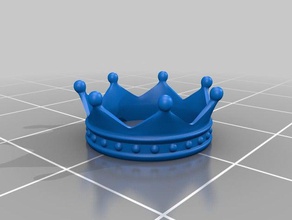 kings crown costume no support 3d print model - Mito3D