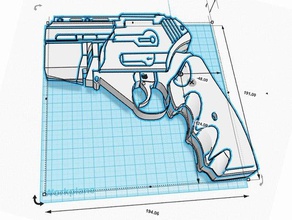 battlestar galactica colonial sidearm wip props 3d print model - Mito3D