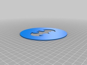 batman symbol chocolate filter kitchen dining fun 3d print model - Mito3D
