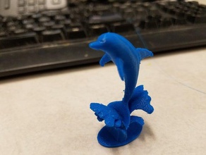 dolphin supports animals autodesk meshmixer 3d print model - Mito3D
