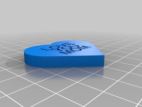 mom heart signs logos customized 3d print model - Mito3D