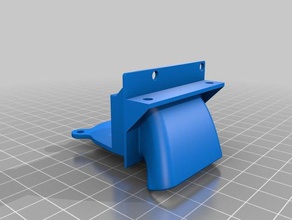blower duct raise3d printers parts 40mm fan cooling n1 n2 3d print model - Mito3D