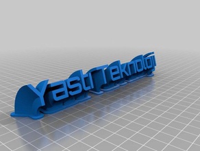 yast teknoloji Typenschild office angepasst 3d print model - Mito3D