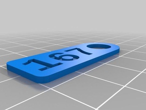 chiave tag 167 organizzazione personalizzato 3d print model - Mito3D