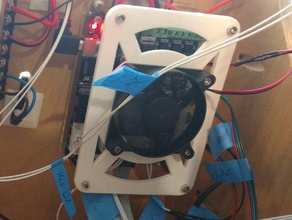 tevo tarantula controller cover fan mount 3d printer parts 3d print model - Mito3D