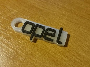 opel keychain organization customized 3d print model - Mito3D