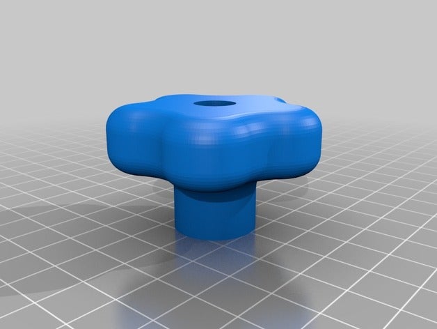 curvy bouton étoile n3 pièces personnalisé 3D print model - Mito3D