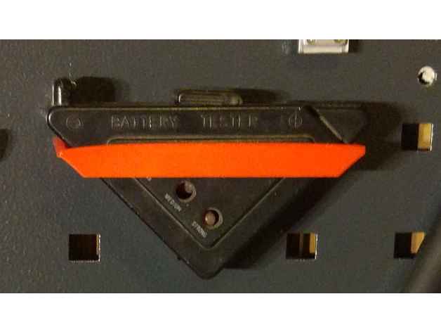 battery meter holder obi-pegboard organization 3D print model - Mito3D