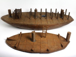 openforge pirate ship lower hold toy game accessories boat dnd dungeon miniatures openforge2 pathfinder rpg tabletop terrain 3d print model - Mito3D