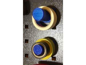insulating tape holders obi pegboards organization triton 3d print model - Mito3D