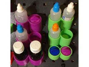 chemical bottles holders drawers obi pegboards123dx organization 3d print model - Mito3D