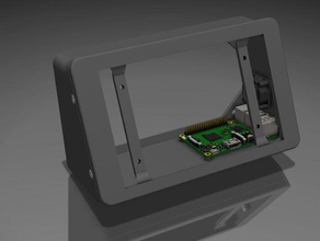 raspberry pi screen display wallmount electronics 3d print model - Mito3D