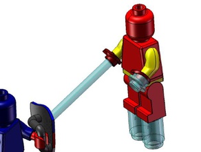 lego ironman hand - Spielzeug Spiele minifig 3d print model - Mito3D