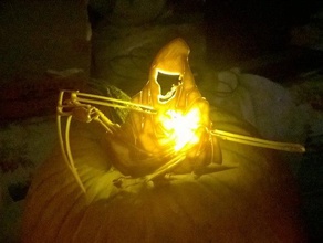 grim reaper topper le creature di halloween jack-o-lantern zucche 3d print model - Mito3D