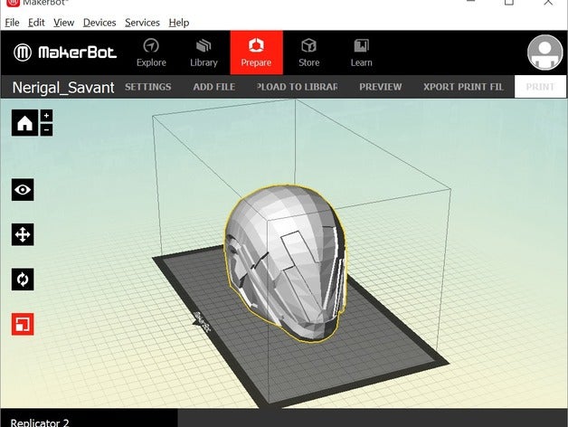 nerjigal savant Helm für den Weltraum Requisiten 3D print model - Mito3D