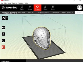 nerjigal savant space helmet props 3d print model - Mito3D