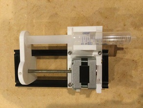 makerbeam syringe pump learning science stepper motor 3d print model - Mito3D