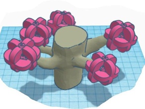 fiori del suono 3d la stampa euihwan fiore suoni seastar forum albero 3d print model - Mito3D