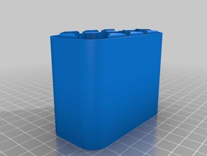 18650 batteryholder 2x4 bottom containers customized 3d print model - Mito3D