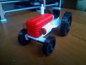 tractor model mechanical toys 3d print model - Mito3D