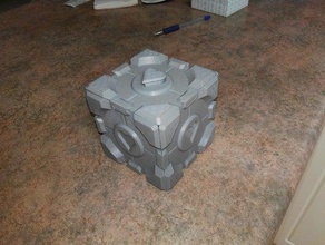 companion cube box games portal 3d print model - Mito3D