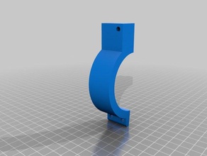 fence post clamp interchangable hooks outdoor garden 3d print model - Mito3D