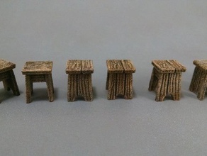 28mm bar stools toy game accessories 40k dungeons dragons openforge pathfinder warhammer 3d print model - Mito3D