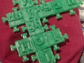 klingon scrabble tuiles à emboîtement puzzles tlhingan 3d print model - Mito3D