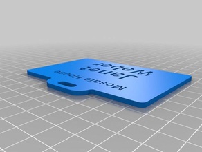 janet lanyard name tag hobby customized 3d print model - Mito3D