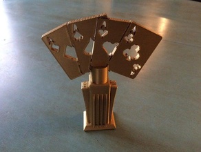 card poker trophy andere Karten 3d print model - Mito3D