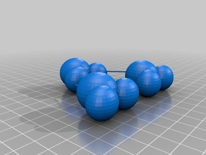 water molecule 3d printing 3d print model - Mito3D