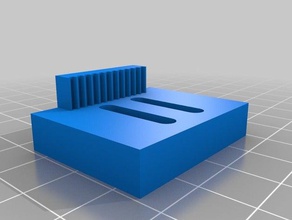 x-axis linear rail carriage adapter 3d systems cube3 printer parts cube3d 3d print model - Mito3D