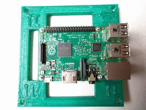 raspberry pi Kare vesa mount bilgisayar 3d print model - Mito3D