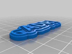 adri keychains customized 3d print model - Mito3D