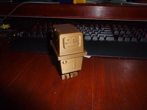 gonk gnk power droid geschnitten Modell Roboter star wars 3d print model - Mito3D