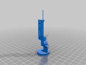infinity antenna 1960s style games objective marker 3d print model - Mito3D
