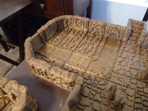 cavern waterfall streams models dungeons dragons dwarven forge openforge 3d print model - Mito3D