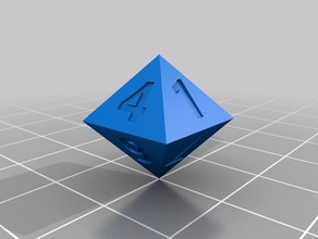 8 sided dice - Spielzeug Spiele 3d print model - Mito3D