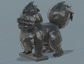 growlithe toy game accessories 3d print model - Mito3D