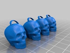 skulls multiple art tools 3d print model - Mito3D