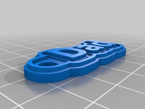daddy keychains customized 3d print model - Mito3D
