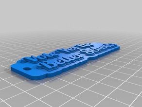 vote yes keychains customized 3d print model - Mito3D