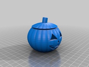 my customized jack o' lantern removable lid 3d printing 3d print model - Mito3D