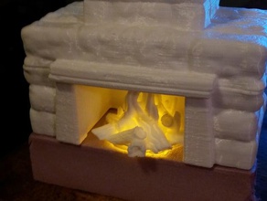 piedra fireplace toy game accessories campfire dd diorama dnd dragons dungeons frostgrave hearth home house inn mantle miniature rpg tavern wargaming 3d print model - Mito3D