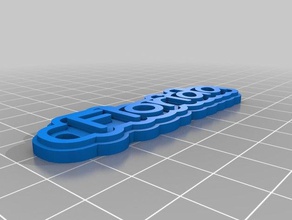 florida metin Anahtarlık özelleştirilmiş 3d print model - Mito3D