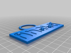 nombre de la placa 1 3 d impresión 3d print model - Mito3D
