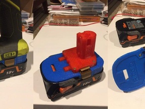 rigide de la batterie l'adaptateur pièces 3d print model - Mito3D