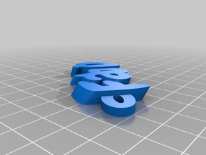 fabio name organization customized 3d print model - Mito3D
